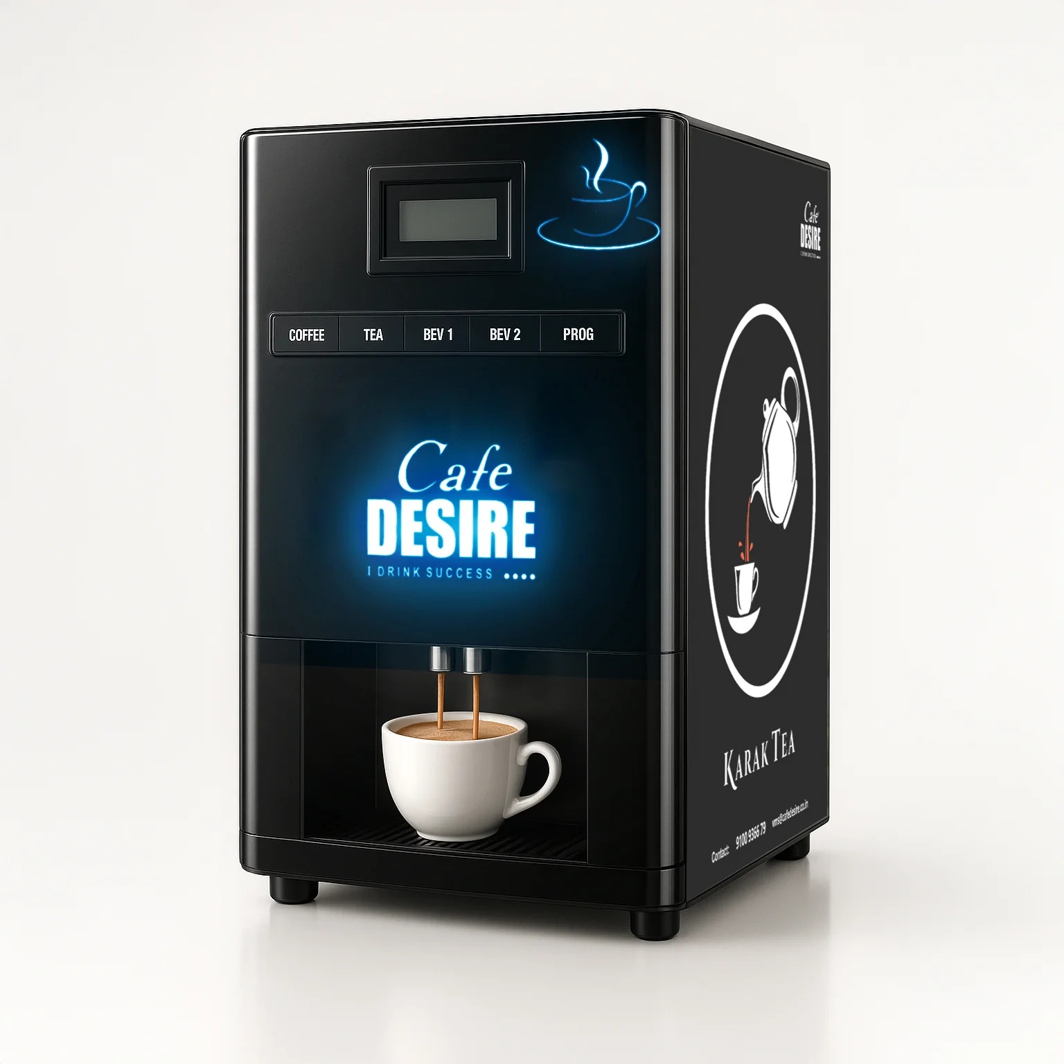 LED 4 Beverage Vending Machine (Multi-Water-Inlet)